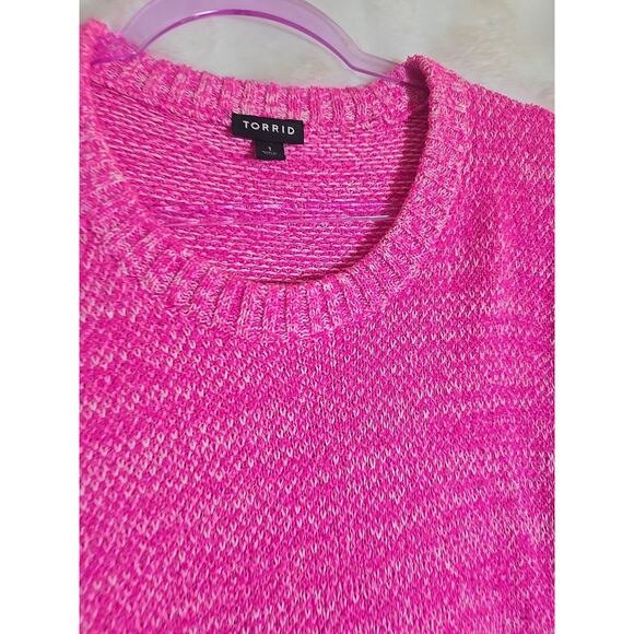 Torrid Neon Cozy Sweater XL Office Winter Ecelectic Grandpa Grandmacore Cozy - Picture 3 of 9